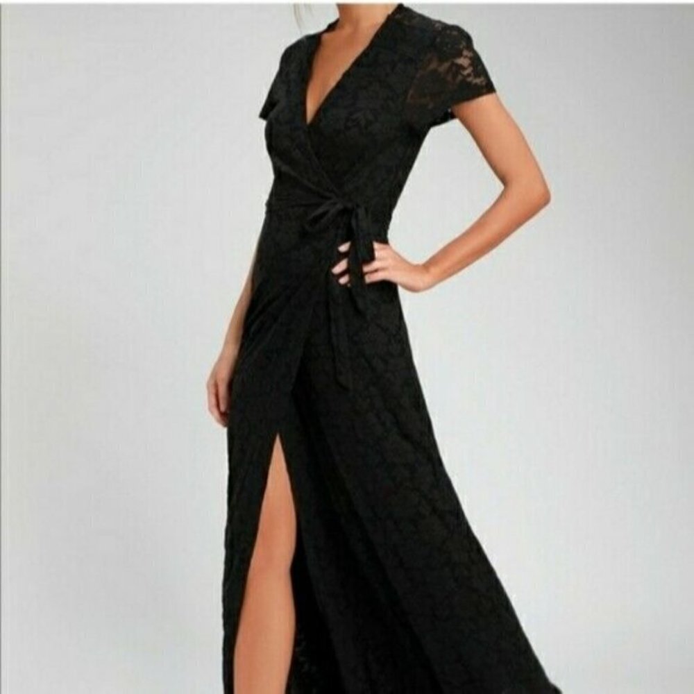 Amuse Society Great Lengths Black Lace Maxi Dress - Picture 2 of 8